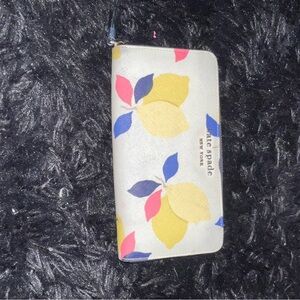Kate Spade Multicolor Floral + Lemon Wallet